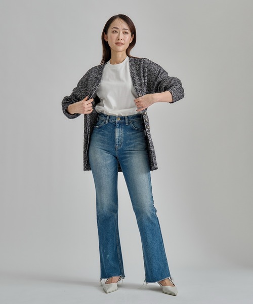 AKIRANAKA（アキラナカ）の「【AKIRANAKA/アキラナカ】別注 Tweed Like Knit Cardigan/ツイードライクニットカーディガン（カーディガン/ボレロ・レディース・ブラック/ブルー/ベージュ・2）」の7枚目の写真