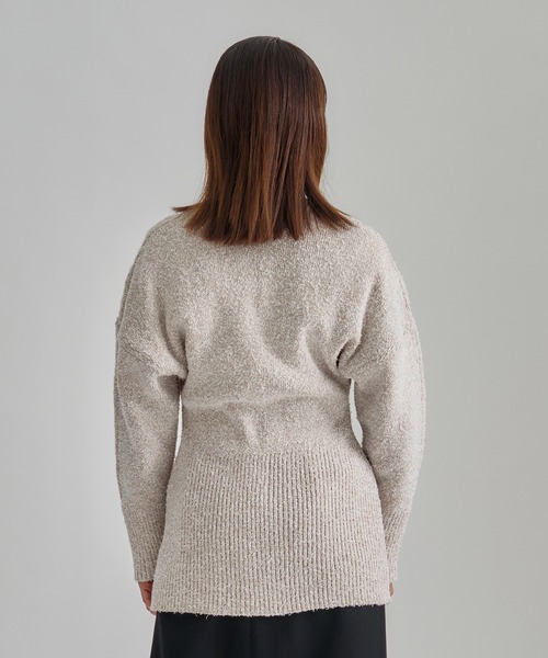 AKIRANAKA（アキラナカ）の「【AKIRANAKA/アキラナカ】別注 Tweed Like Knit Cardigan/ツイードライクニットカーディガン（カーディガン/ボレロ・レディース・ブラック/ブルー/ベージュ・2）」の16枚目の写真