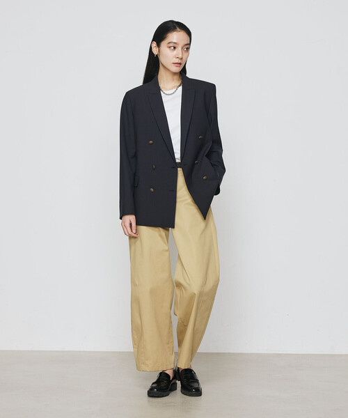 COMME CA（コムサ）の「アルビ二スタスムース強シルケット プルオーバー/半袖（Tシャツ/カットソー・レディース・ブラック/キャメル/ホワイト・9号/11号）」の8枚目の写真