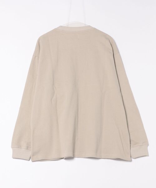 Revo.(レボ)の「Revo. ミニ裏毛 鹿の子 ルーズフィット プルオーバー(Tシャツ/カットソー・メンズ・ブラック/グレイッシュベージュ/グリーン・1/2)」の4枚目の写真