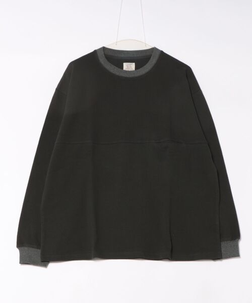 Revo.(レボ)の「Revo. ミニ裏毛 鹿の子 ルーズフィット プルオーバー(Tシャツ/カットソー・メンズ・ブラック/グレイッシュベージュ/グリーン・1/2)」の11枚目の写真
