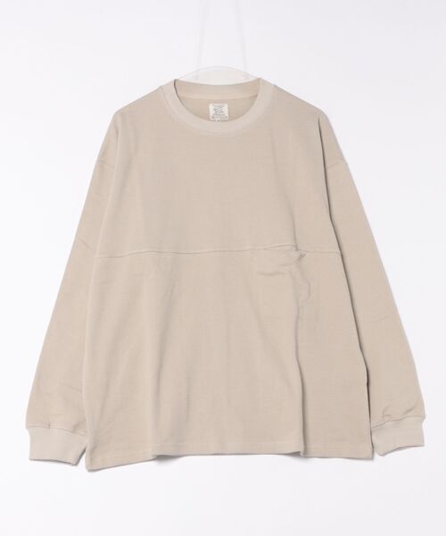 Revo.(レボ)の「Revo. ミニ裏毛 鹿の子 ルーズフィット プルオーバー(Tシャツ/カットソー・メンズ・ブラック/グレイッシュベージュ/グリーン・1/2)」の13枚目の写真