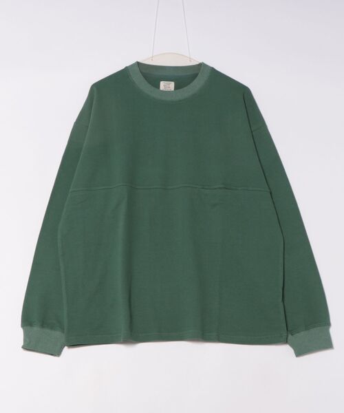 Revo.(レボ)の「Revo. ミニ裏毛 鹿の子 ルーズフィット プルオーバー(Tシャツ/カットソー・メンズ・ブラック/グレイッシュベージュ/グリーン・1/2)」の12枚目の写真