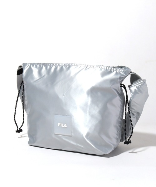 FILA（フィラ）の「【FILA/フィラ】ドローコード ワンショルダーバッグ（ショルダーバッグ・メンズ・ホワイト/ブラック/シルバー・FREE）」の3枚目の写真