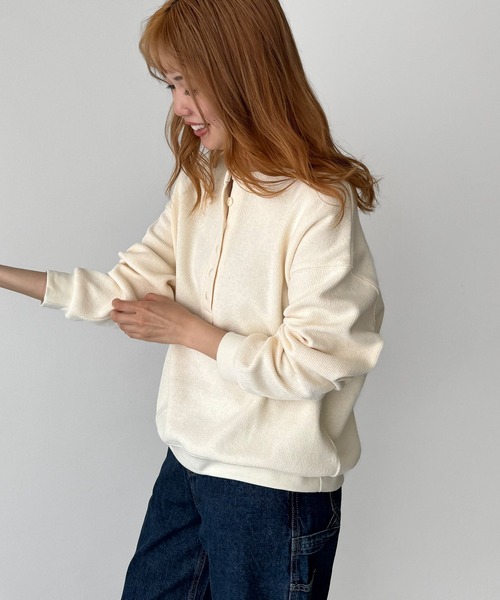 El marカルゼヘンリーネックロンT canaljean セール】El mar カルゼヘンリーロンT（Tシャツ/カットソー