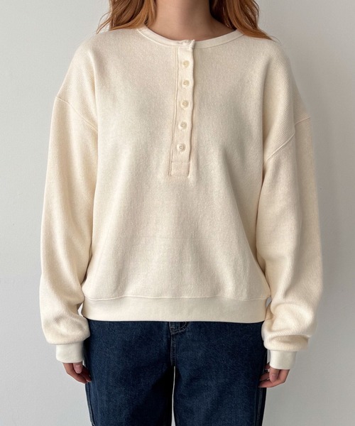 El marカルゼヘンリーネックロンT canaljean セール】El mar カルゼヘンリーロンT（Tシャツ/カットソー