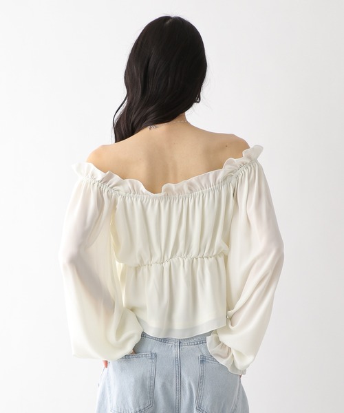 Heather(ヘザー)の「アソートオフショルブラウス 328003(シャツ/ブラウス・レディース・ブラック系その他/アイボリー/ピンク系その他・FREE)」の13枚目の写真