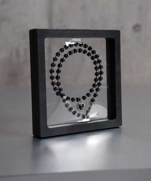 10:30まで限定値引き！！【希少・限定品】BIG TWIN ブラックネックレス ZOZOTOWN限定】ブラックオニキス SILVER925 ハート ペンダント