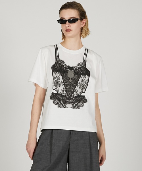 りん˚♡ ₊ さま専用　PRANKPROJECT カットアウトTEE トロンプルイユランジェリーTEE / Trombouille Lingerie Tee（T