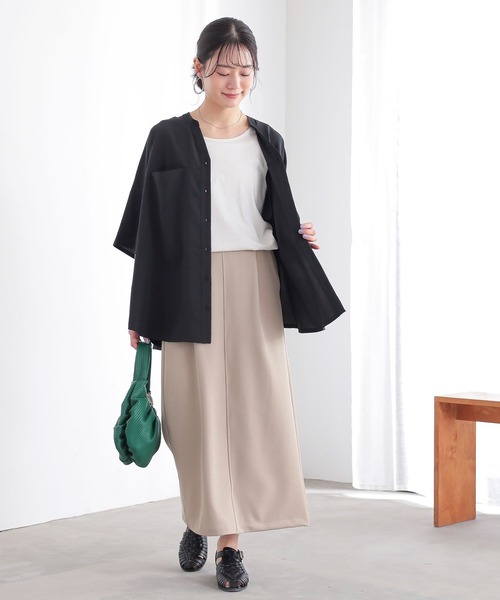 n'OrLABEL(ノアールレーベル)の「【機能素材】『スキッパーシャツ』(シャツ/ブラウス・レディース・ブルー/オフホワイト/ブラック・FREE)」の19枚目の写真