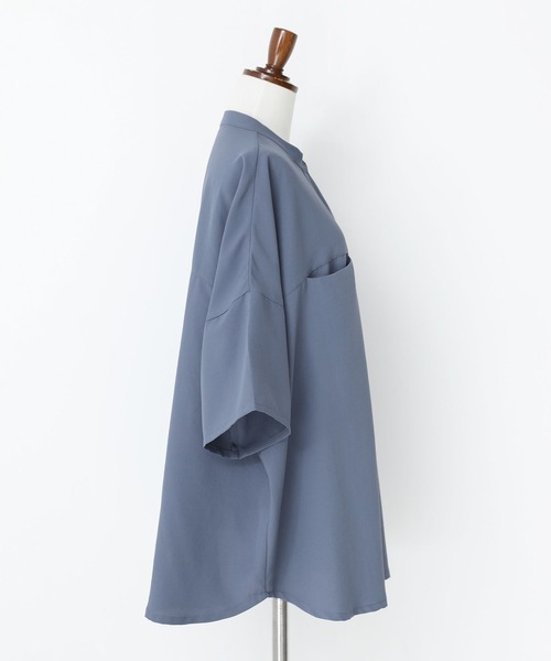 n'OrLABEL(ノアールレーベル)の「【機能素材】『スキッパーシャツ』(シャツ/ブラウス・レディース・ブルー/オフホワイト/ブラック・FREE)」の11枚目の写真