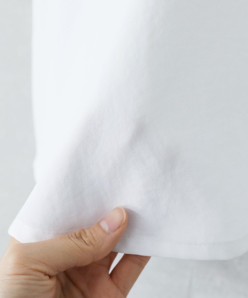 n'OrLABEL(ノアールレーベル)の「【機能素材】『スキッパーシャツ』(シャツ/ブラウス・レディース・ブルー/オフホワイト/ブラック・FREE)」の6枚目の写真