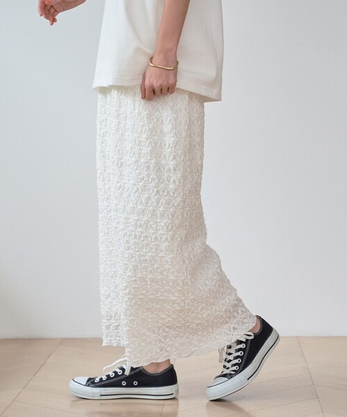 coen(コーエン)の「カットレースナロースカート(スカート・レディース・オフホワイト/ブラック/コバルトブルー・FREE)」の20枚目の写真