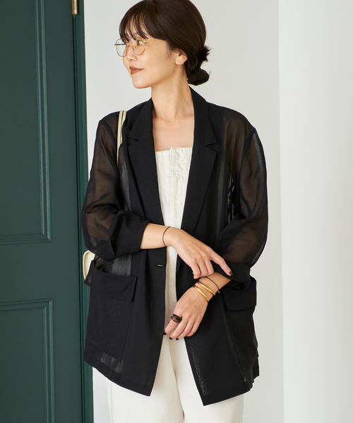 セール】SHEER ジャケット（テーラードジャケット）｜Plage
