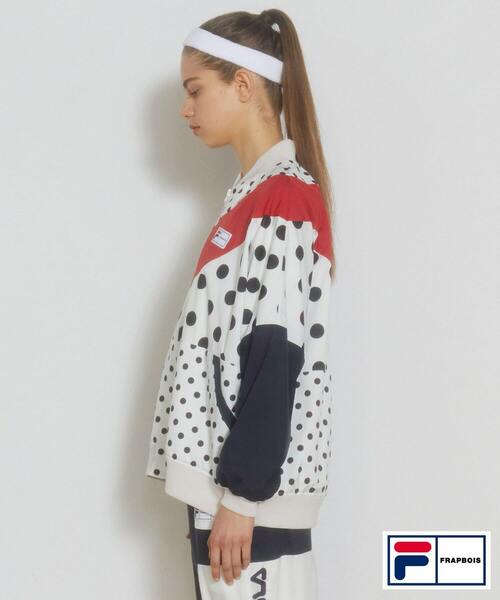 FRAPBOIS(フラボア)の「FILA×FRAPBOISブルゾン(ブルゾン・レディース・ブラック/クリーム・1/2)」の5枚目の写真
