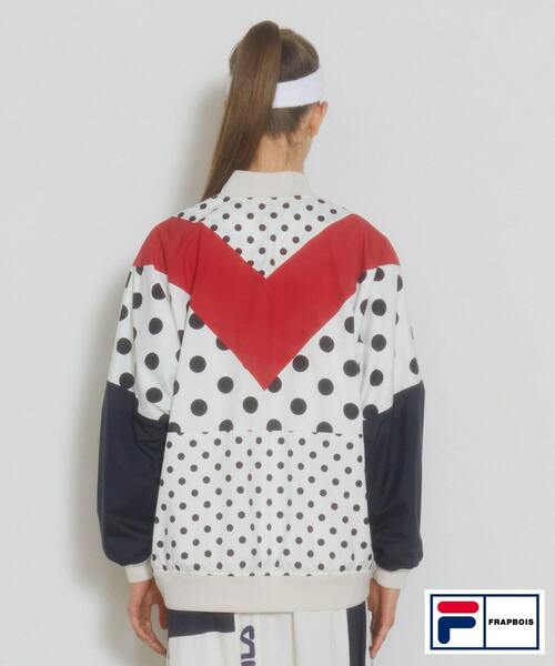 FRAPBOIS(フラボア)の「FILA×FRAPBOISブルゾン(ブルゾン・レディース・ブラック/クリーム・1/2)」の6枚目の写真