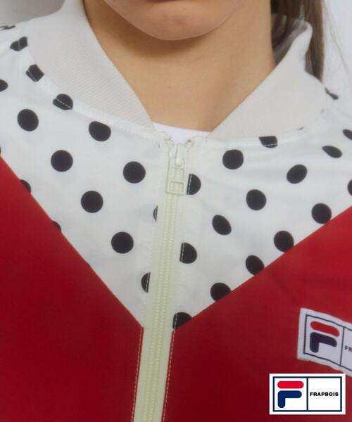 FRAPBOIS(フラボア)の「FILA×FRAPBOISブルゾン(ブルゾン・レディース・ブラック/クリーム・1/2)」の7枚目の写真