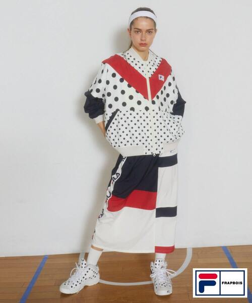 FRAPBOIS(フラボア)の「FILA×FRAPBOISブルゾン(ブルゾン・レディース・ブラック/クリーム・1/2)」の11枚目の写真