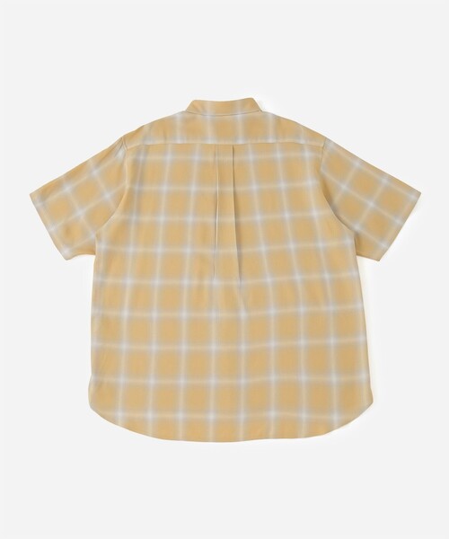 Saturdays NYC（サタデーズ ニューヨークシティ ）の「Bruce Short Sleeve Checked SS Shirts（シャツ/ブラウス・メンズ・イエロー/オフホワイト・L/M/S/XL）」の13枚目の写真