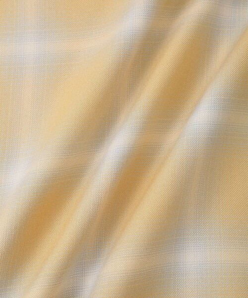Saturdays NYC（サタデーズ ニューヨークシティ ）の「Bruce Short Sleeve Checked SS Shirts（シャツ/ブラウス・メンズ・イエロー/オフホワイト・L/M/S/XL）」の18枚目の写真