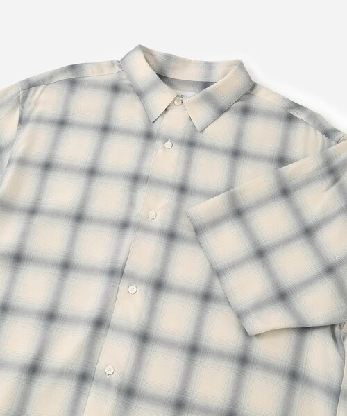 Saturdays NYC（サタデーズ ニューヨークシティ ）の「Bruce Short Sleeve Checked SS Shirts（シャツ/ブラウス・メンズ・イエロー/オフホワイト・L/M/S/XL）」の20枚目の写真