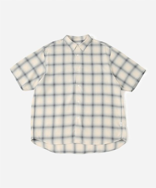 Saturdays NYC（サタデーズ ニューヨークシティ ）の「Bruce Short Sleeve Checked SS Shirts（シャツ/ブラウス・メンズ・イエロー/オフホワイト・L/M/S/XL）」の19枚目の写真