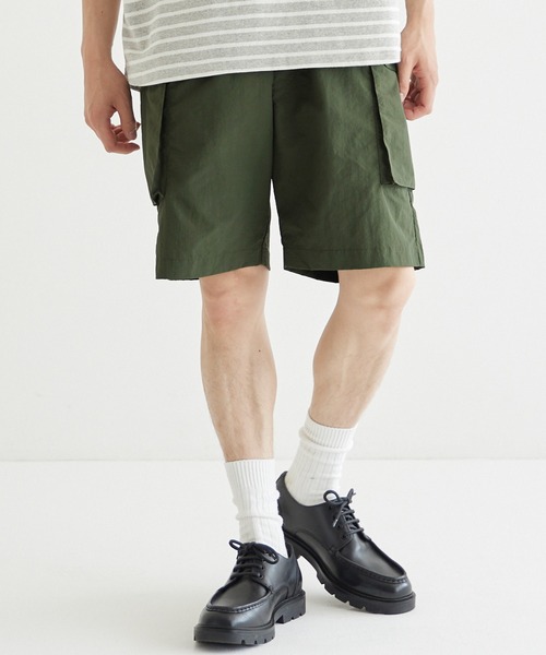 coca(coca)(コカ)の「【WEB限定セール】ワッシャーナイロンカーゴショートパンツ(カーゴパンツ・メンズ・ブラック/カーキ・M/L/XL)」の2枚目の写真