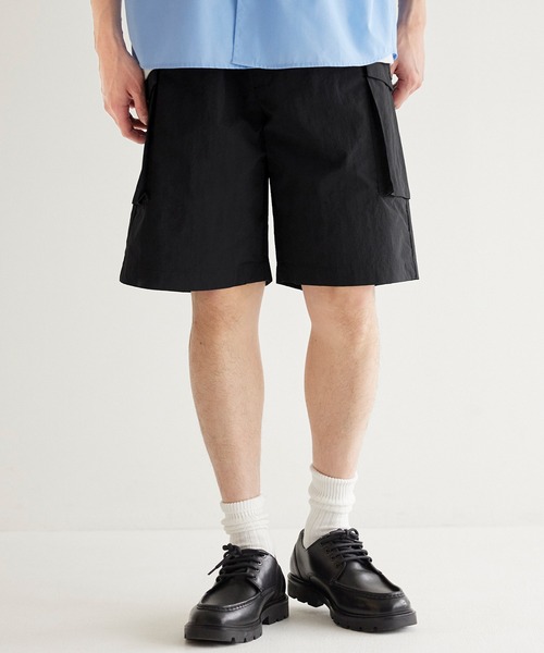 coca(coca)(コカ)の「【WEB限定セール】ワッシャーナイロンカーゴショートパンツ(カーゴパンツ・メンズ・ブラック/カーキ・M/L/XL)」の1枚目の写真