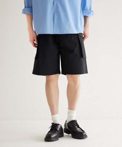 coca(coca)(コカ)の「【WEB限定セール】ワッシャーナイロンカーゴショートパンツ(カーゴパンツ・メンズ・ブラック/カーキ・M/L/XL)」の4枚目の写真