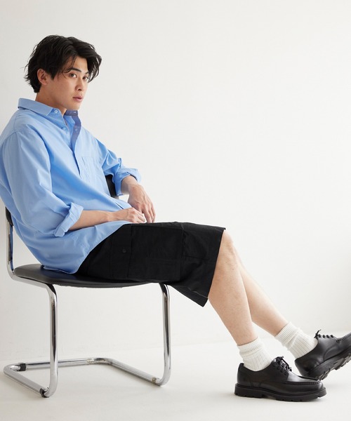 coca(coca)(コカ)の「【WEB限定セール】ワッシャーナイロンカーゴショートパンツ(カーゴパンツ・メンズ・ブラック/カーキ・M/L/XL)」の5枚目の写真