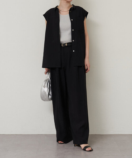 LIVETART（リヴェタート）の「ラメリブタンク（ニット/セーター・レディース・グレー/ブラウン・FREE）」の12枚目の写真