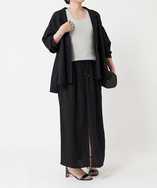 LIVETART（リヴェタート）の「ラメリブタンク（ニット/セーター・レディース・グレー/ブラウン・FREE）」の15枚目の写真