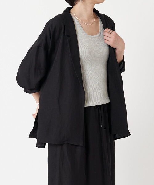 LIVETART（リヴェタート）の「ラメリブタンク（ニット/セーター・レディース・グレー/ブラウン・FREE）」の16枚目の写真