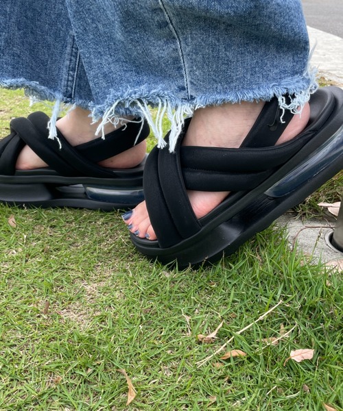 Nike アイラ　サンダル ブラック Amazon | [ナイキ] 厚底サンダル レディース エアマックス