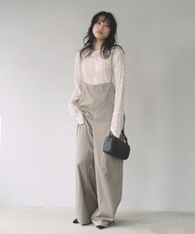 【O'fmus】 ワイドキャミサロペット ofmw25s014