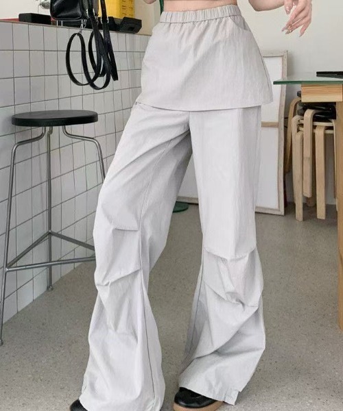 【 Bedevil 】パンツ★人気 スカートレイヤードカーゴパンツ Bedevil 】パンツ☆人気 スカートレイヤードカーゴパンツ