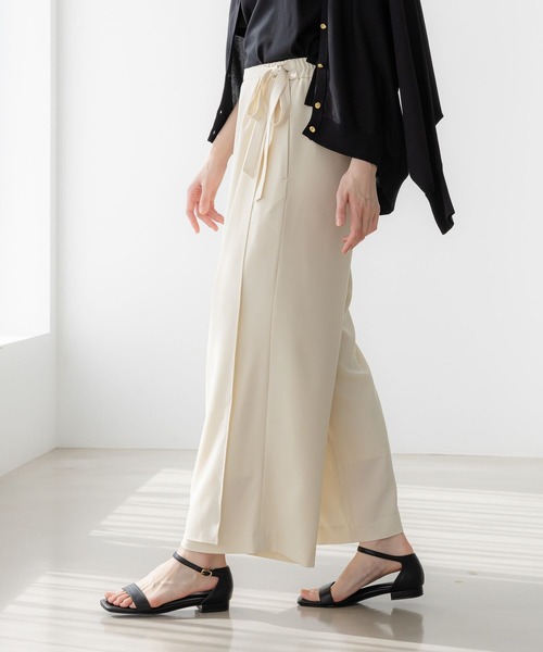 Elura（エルーラ）の「サラサラリラクシーナロー風パンツ＜低身長サイズあり＞/321523（その他パンツ・レディース・ネイビー/オフホワイト/ブラック/ブラック系その他・FREE(S)/LARGE/MEDIUM）」の10枚目の写真