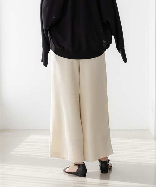 Elura（エルーラ）の「サラサラリラクシーナロー風パンツ＜低身長サイズあり＞/321523（その他パンツ・レディース・ネイビー/オフホワイト/ブラック/ブラック系その他・FREE(S)/LARGE/MEDIUM）」の11枚目の写真