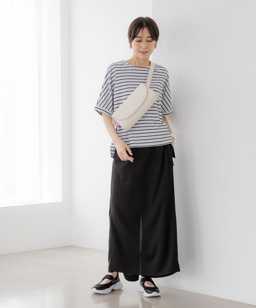 Elura（エルーラ）の「サラサラリラクシーナロー風パンツ＜低身長サイズあり＞/321523（その他パンツ・レディース・ネイビー/オフホワイト/ブラック/ブラック系その他・FREE(S)/LARGE/MEDIUM）」の17枚目の写真