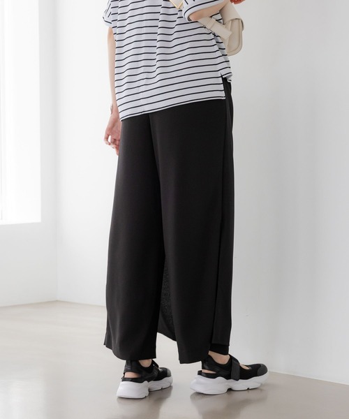 Elura（エルーラ）の「サラサラリラクシーナロー風パンツ＜低身長サイズあり＞/321523（その他パンツ・レディース・ネイビー/オフホワイト/ブラック/ブラック系その他・FREE(S)/LARGE/MEDIUM）」の19枚目の写真