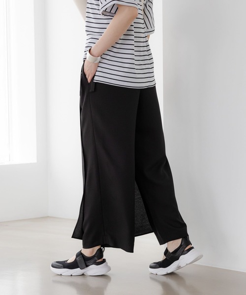 Elura（エルーラ）の「サラサラリラクシーナロー風パンツ＜低身長サイズあり＞/321523（その他パンツ・レディース・ネイビー/オフホワイト/ブラック/ブラック系その他・FREE(S)/LARGE/MEDIUM）」の20枚目の写真