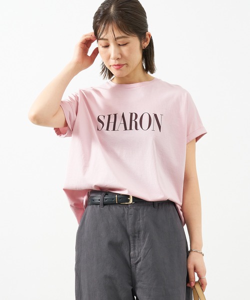 MICA&DEAL（マイカ＆ディール）の「"SHARON"ロゴヘムラウンドT-shirt〈2サイズ展開〉（Tシャツ/カットソー・レディース・ライトベージュ/ホワイト/ピンク/ネイビー・36/38）」の4枚目の写真