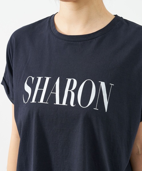 MICA&DEAL（マイカ＆ディール）の「"SHARON"ロゴヘムラウンドT-shirt〈2サイズ展開〉（Tシャツ/カットソー・レディース・ライトベージュ/ホワイト/ピンク/ネイビー・36/38）」の22枚目の写真