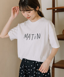 ロゴ刺繍Tシャツ