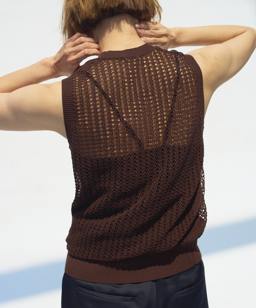 【IENA × EMILY WEEK】インナー EMILY WEEK × IENA】コットンシルク リブタンクトップ（カップ