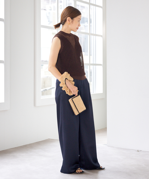 IENA（イエナ）の「【EMILY WEEK × IENA】コットンスムース ブラキャミソール（その他アンダーウェア/インナー・レディース・ブラック/カーキ・36/38）」の13枚目の写真