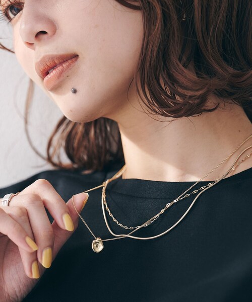 UNTITLED(アンタイトル)の「【ステンレス】レイヤードチェーンネックレス(ネックレス・レディース・シルバー/ゴールド・99)」の12枚目の写真