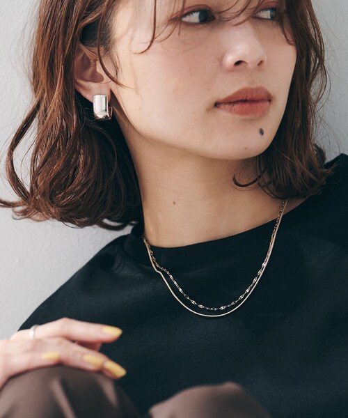UNTITLED(アンタイトル)の「【ステンレス】レイヤードチェーンネックレス(ネックレス・レディース・シルバー/ゴールド・99)」の15枚目の写真