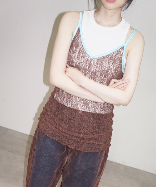 シアーレースキャミソール SHEER LACE CAMISOLE / シアーレースキャミソール（キャミソール
