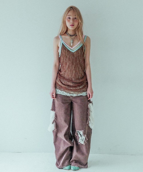 キャミソール SHEER LACE CAMISOLE igi キャミソール SHEER LACE CAMISOLE / シアーレース